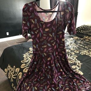 Lularoe Nicole feather dress